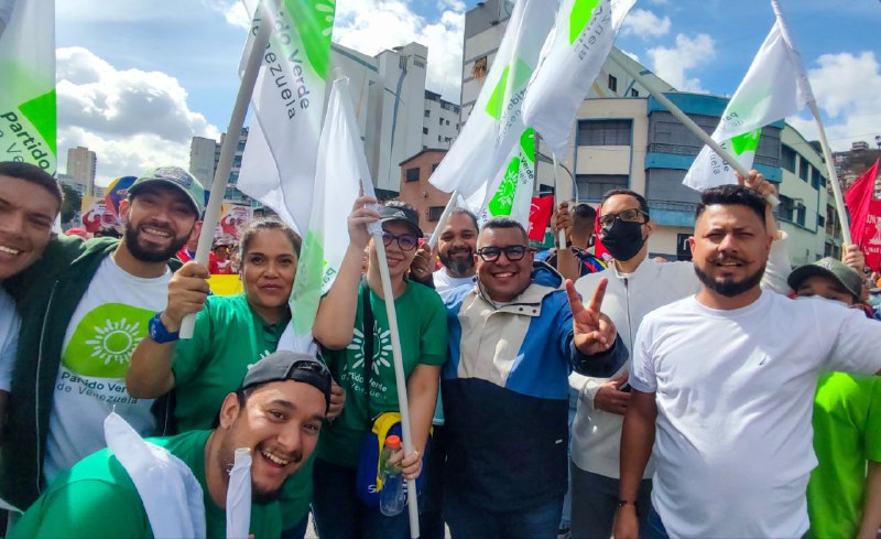 LXS ECOMILITANTES DEL PARTIDO VERDE VENEZUELA TOMAN LAS CALLES DE CARACAS